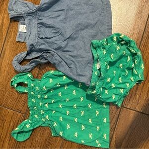 Carters bundle-Green and Blue Baby Outfit Set